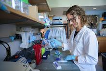 Dr. Eyler in the lab